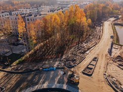 Łódź. Remont Kaczeńcowej. Zobacz nowe rondo i drogę z lotu ptaka!