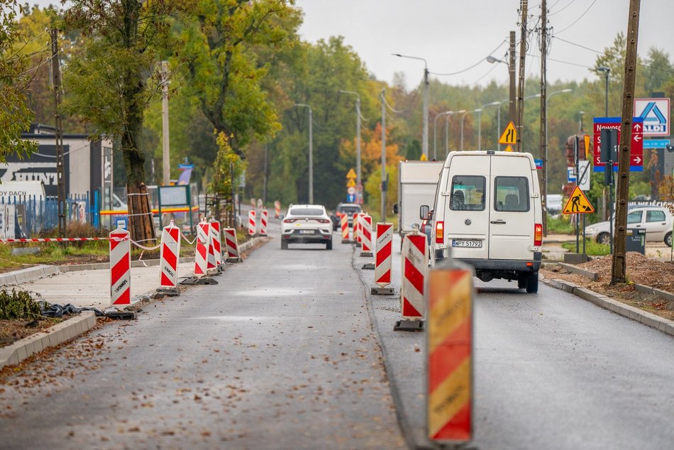 Łódź. Remont Brzezińskiej w Łodzi. Pierwszy odcinek prawie gotowy