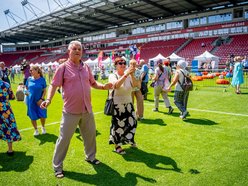 Huczny finał Senioraliów 2026 w Łodzi. Jolanta Kwaśniewska, zajęcia fitness, stoiska i inne