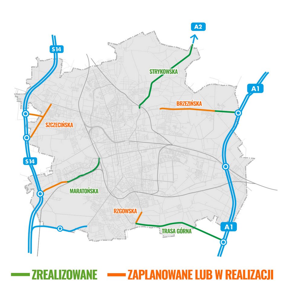 Dojazdy do autostrad w Łodzi. Gotowe inwestycje, najnowsze raporty i plany na najbliższe miesiące