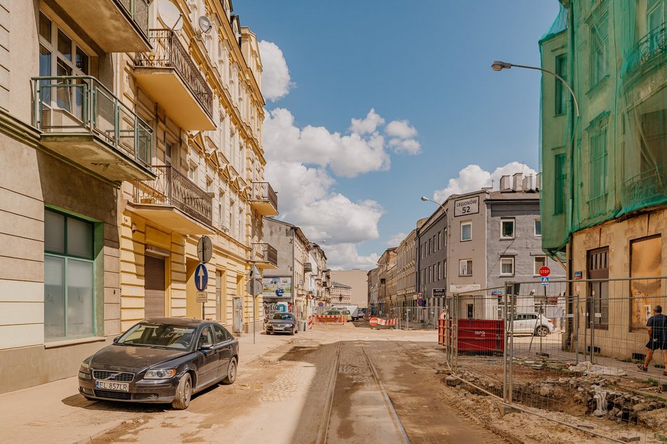 remont ulicy z lotu ptaka