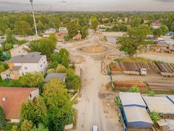 Wielki remont Szczecińskiej w Łodzi. Widać już rondo przy Rąbieńskiej