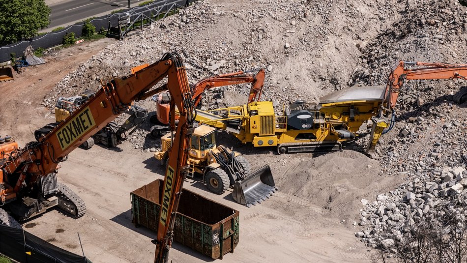 Hotel Światowit wyburzony