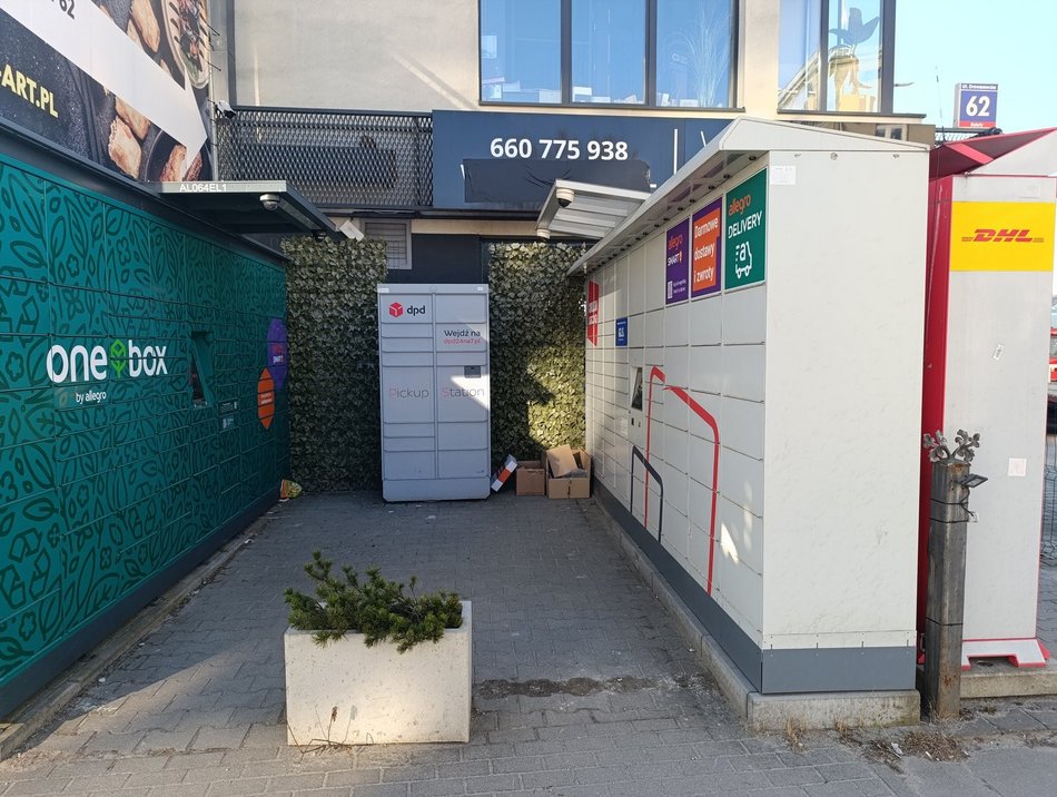 Łódź. Paczkomaty