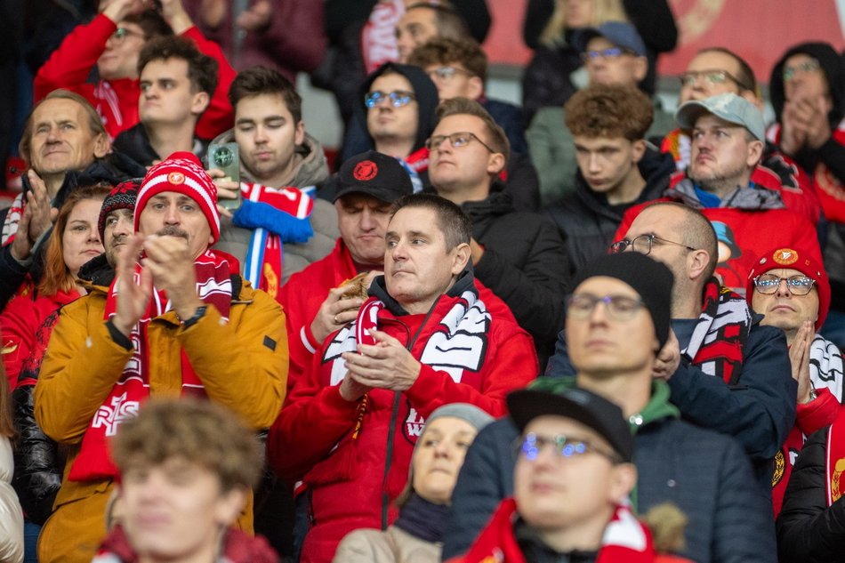 Kibice na meczu Widzewa Łódź z Zagłębiem Lubin. Byłeś/aś? Odszukaj się w galerii