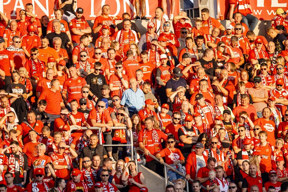 Kibice na meczu Widzew Łódź z Piastem Gliwice!