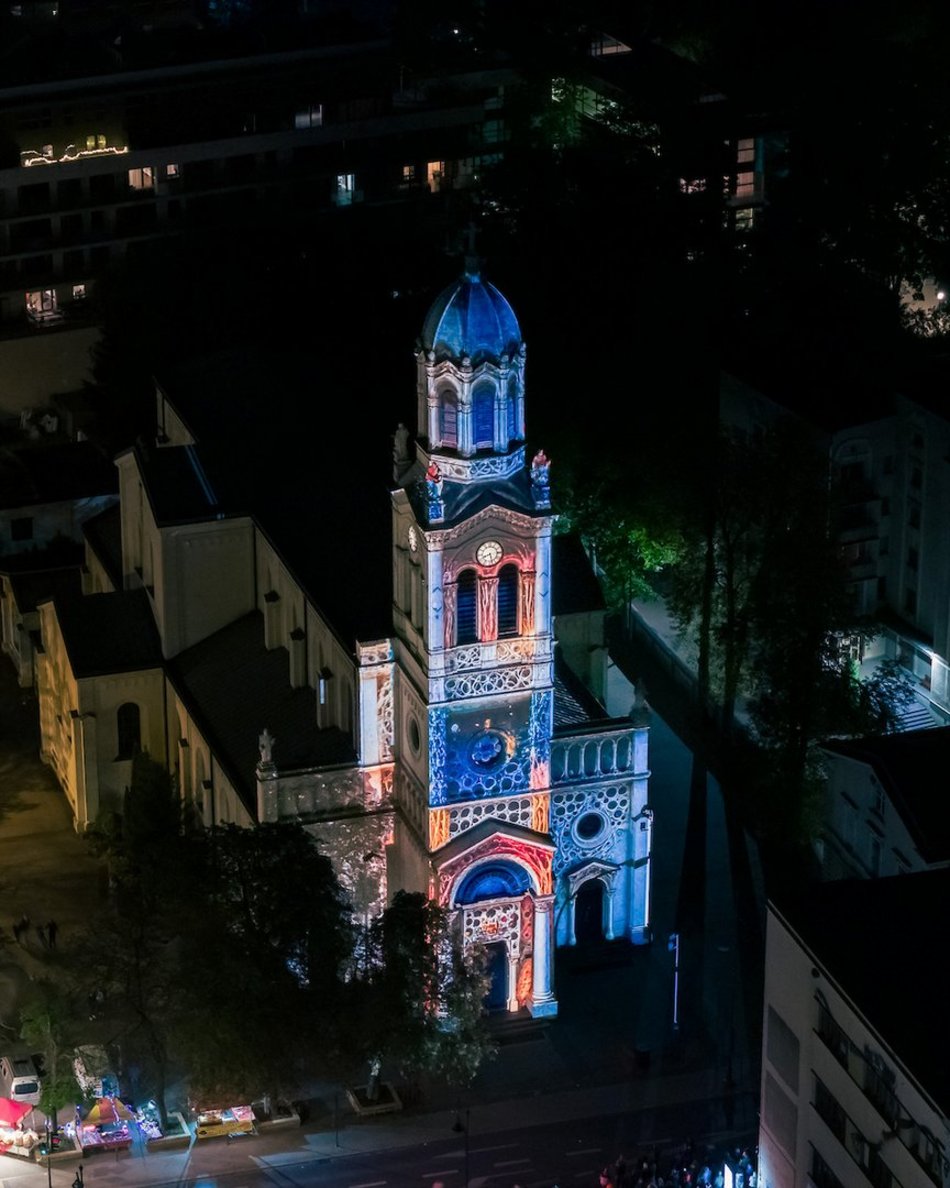 Łódź. Kościół przy Sienkiewicza robi wrażenie! Zobacz go na Light Move Festival