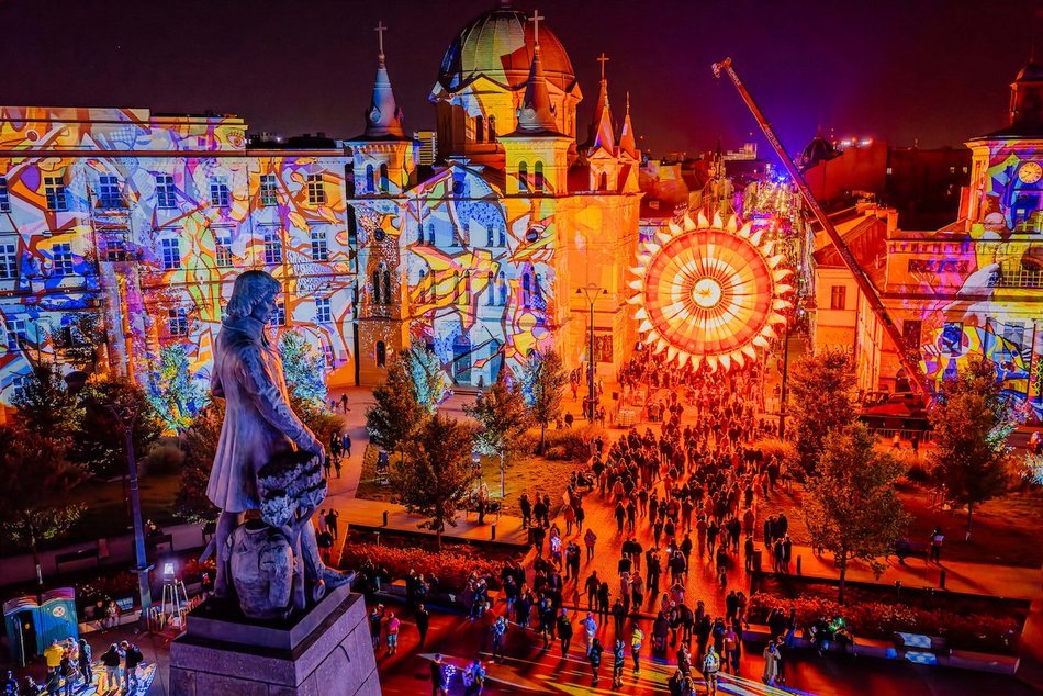 Light Move Festival 2025 Łódź na placu Wolności. Niesamowite widoki!
