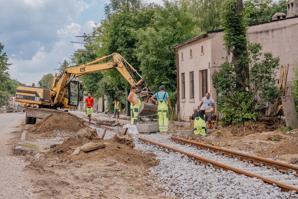 Remont Konstantynowskiej - gotowe torowisko