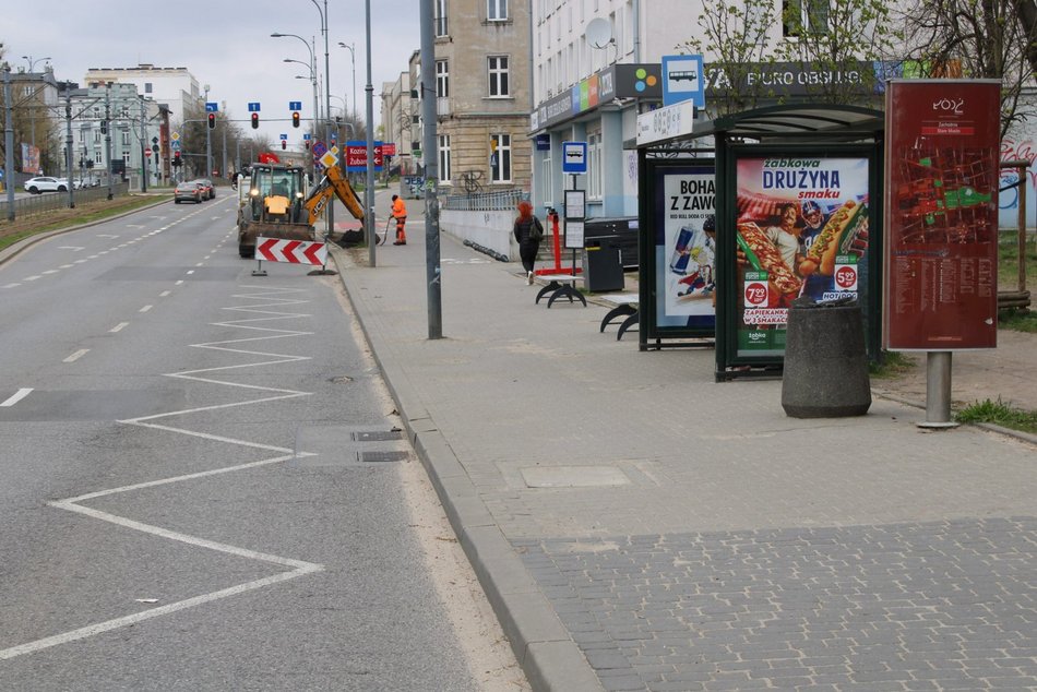 Łódź. Remont przystanków MPK Łódź przy Manufakturze. Będą nowe perony i droga dla rowerów!