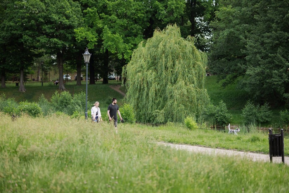 Łódź. Łodzianie spędzają czas wolny w Parku Helenów i Parku Podolskim w Łodzi. Sport i chillout