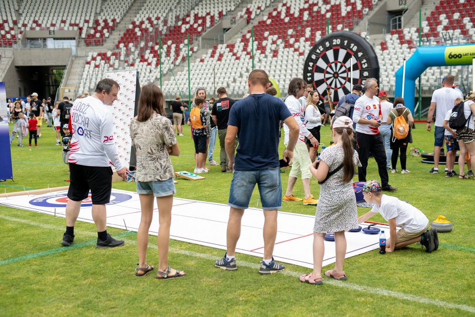 Piknik sportowy na stadionie ŁKS