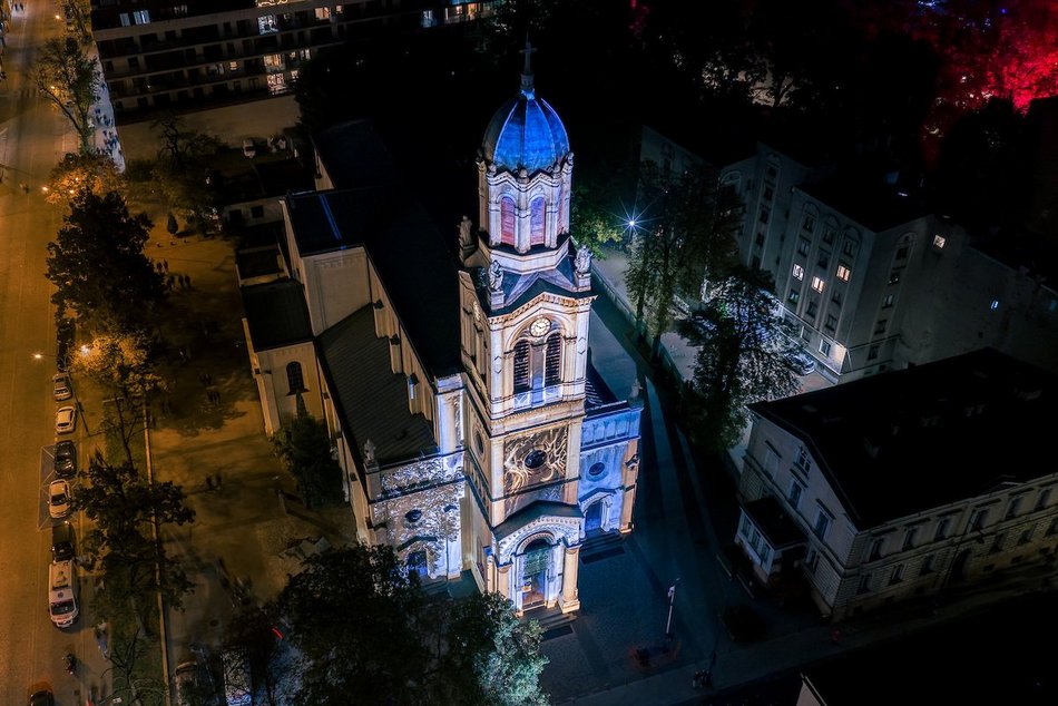 Łódź. Kościół przy Sienkiewicza robi wrażenie! Zobacz go na Light Move Festival