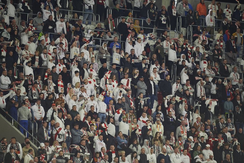 Kibice na meczu ŁKS Łódź - Wisła Kraków. Tłumy na trybunach