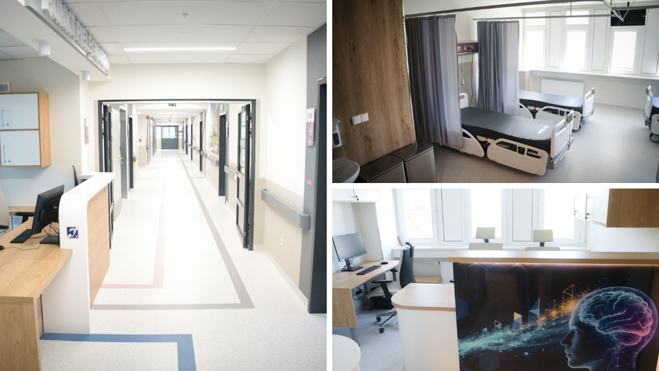 Łódź. Oddział Neurochirurgii w Szpitalu Kopernika w Łodzi po remoncie