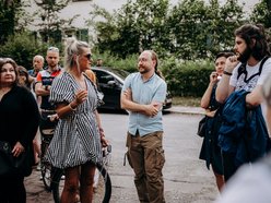 Łódź. Spacer nad rzeką Sokołówką w Łodzi. Dobra frekwencja i rozmowy o inwestycjach