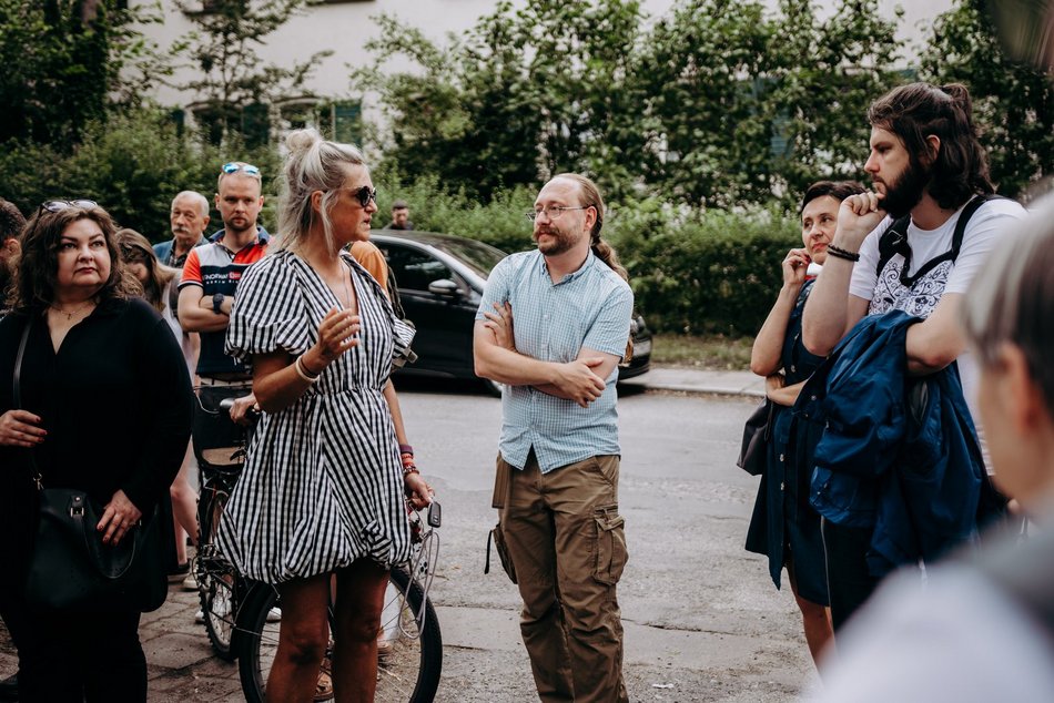 Łódź. Spacer nad rzeką Sokołówką w Łodzi. Dobra frekwencja i rozmowy o inwestycjach