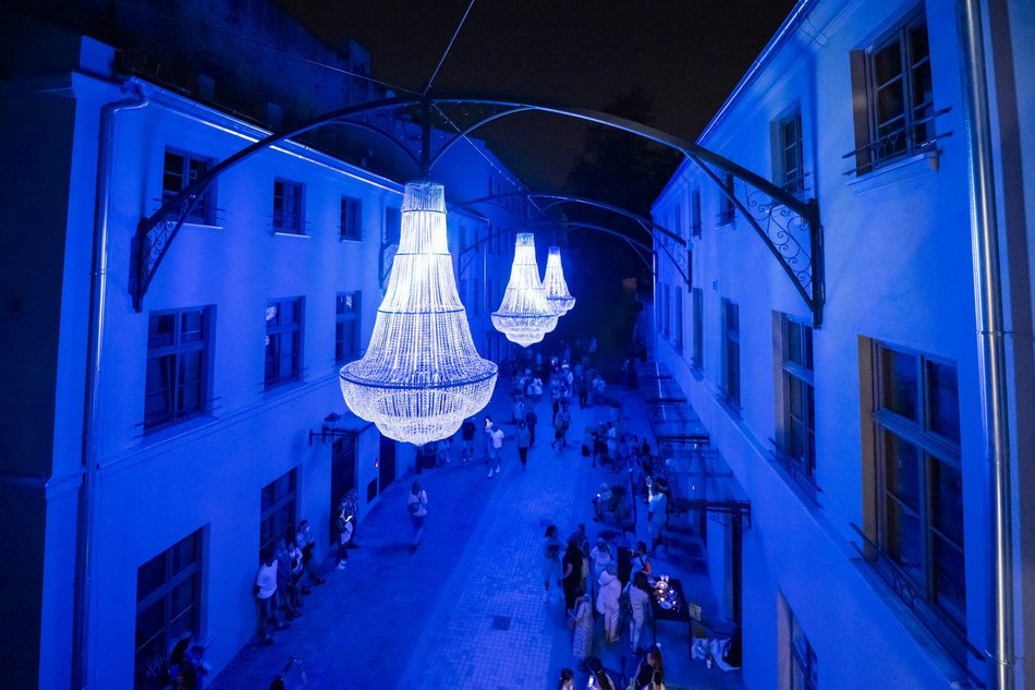 Otwarcie podwórka przy Piotrkowskiej 118