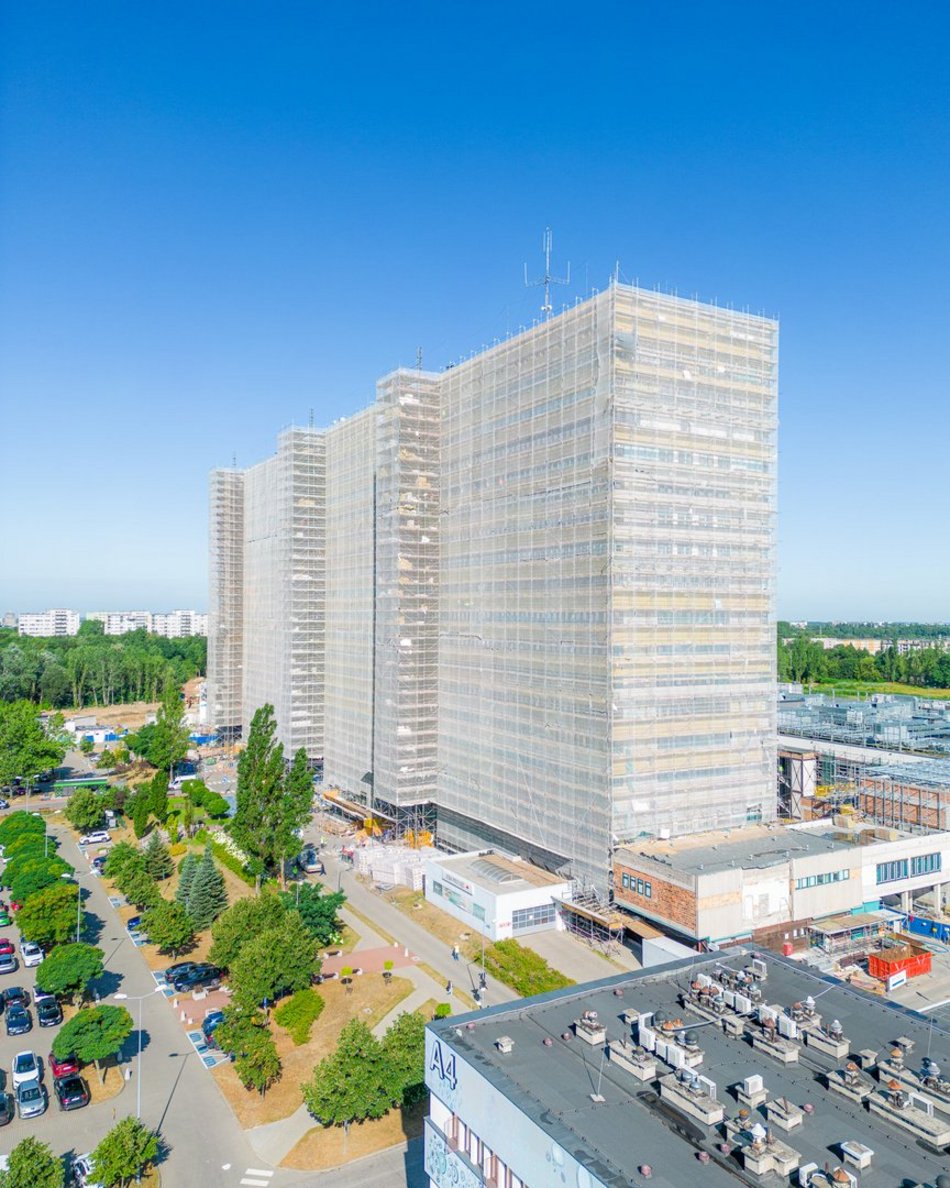 budynek szpitala widziany z góry