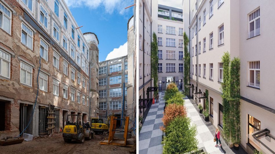 Łódź. Remont Kamienicy Siemensa w Łodzi postępuje. Niebawem znikną rusztowania!