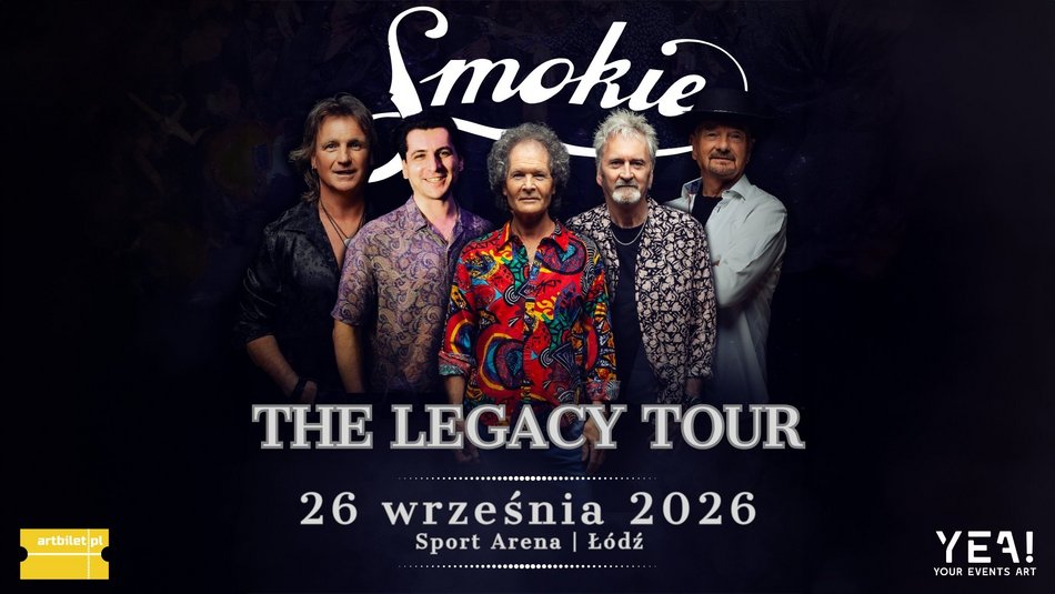 Smokie wystąpi w Łodzi! Legendarna grupa rockowa zagra w Atlas Arenie!