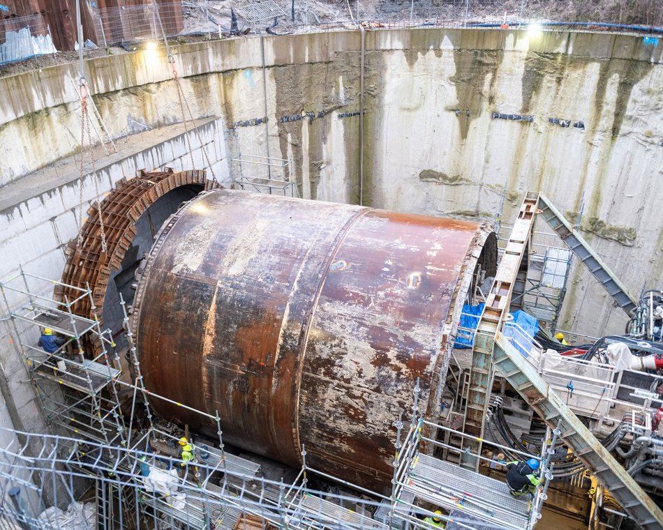 Tunel średnicowy pod Łodzią. Budowa stacji Łódź Polesie
