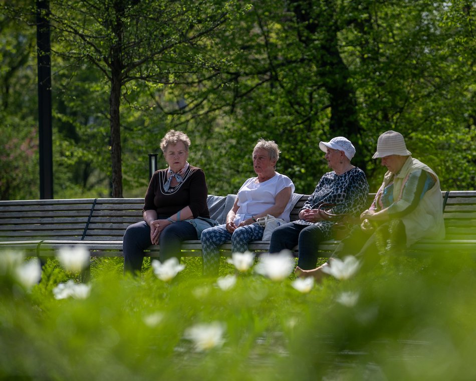 Łódź. Park Moniuszki w wiosennej odsłonie. Kolorowe kadry z centrum miasta