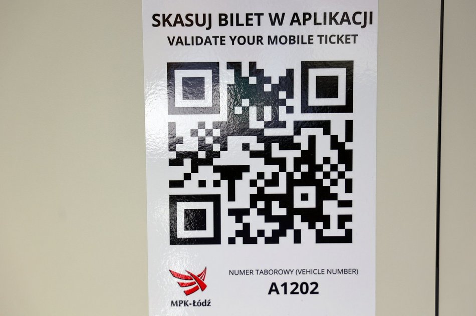 W MPK Łódź skasujesz bilet za pomocą kodu QR