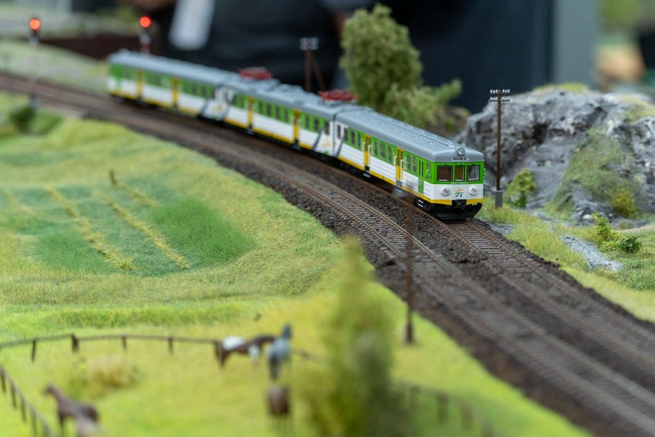 Wystawa makiet klejowych na dworcu Łódź Fabryczna