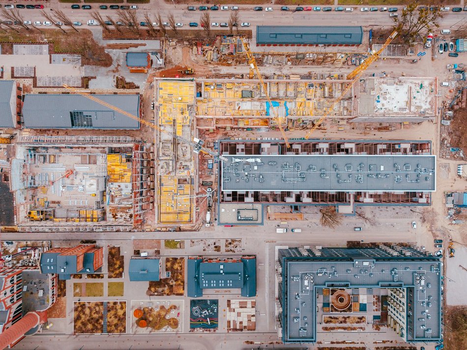 Łódź. Fuzja Łódź. Trwa wielka budowa 170 loftów w dawnej drukarni i 160 nowych mieszkań