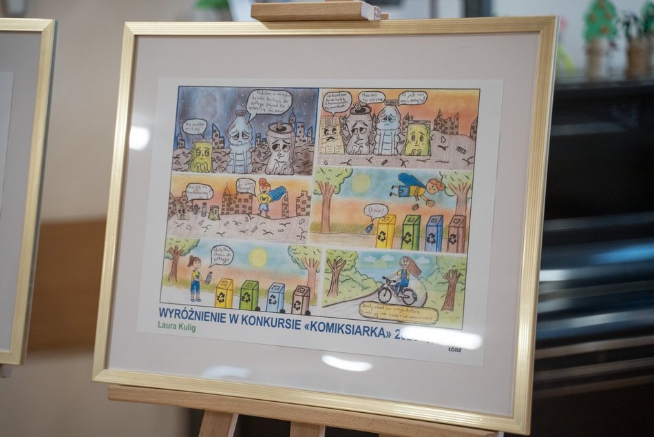 Łódź. Komiksy na... śmieciarkach MPO Łódź! Autorami uczniowie szkół podstawowych w Łodzi