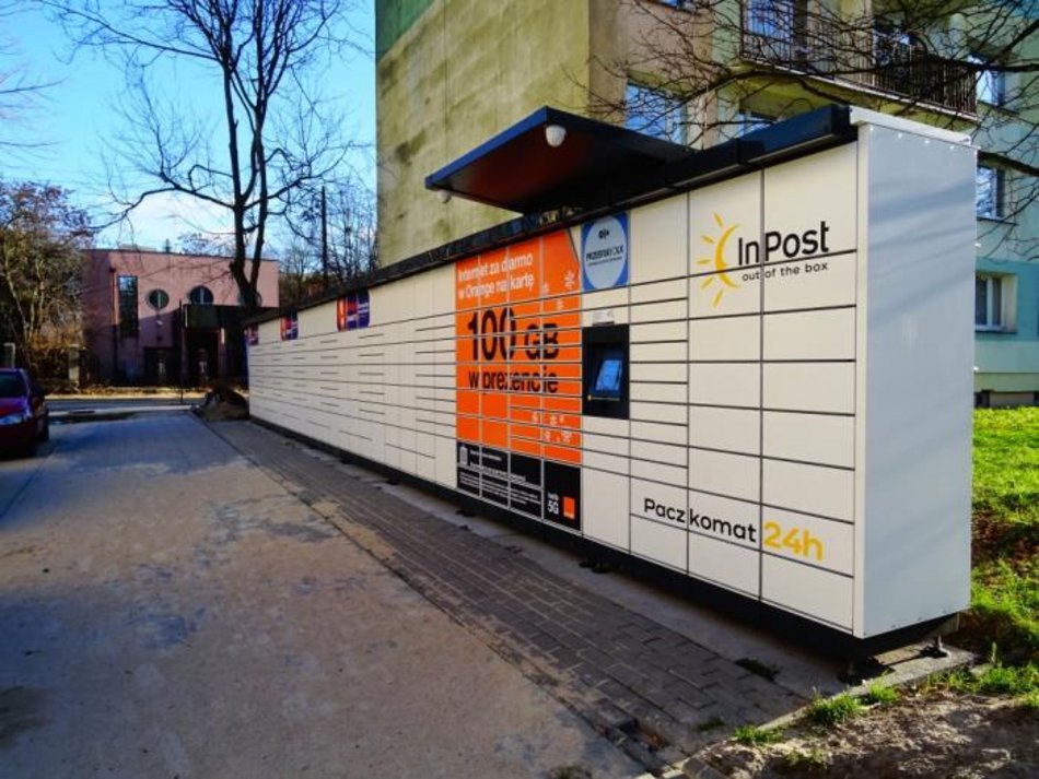 Łódź. Paczkomaty