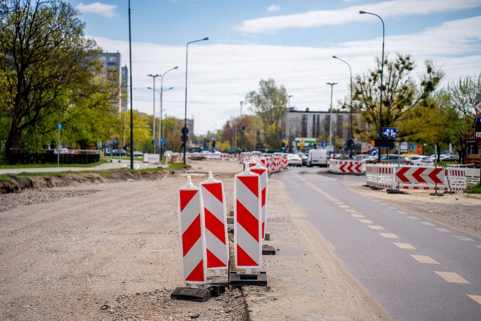 Łódź. Remont Wielkopolskiej. Mogą układać pierwszą warstwę asfaltu