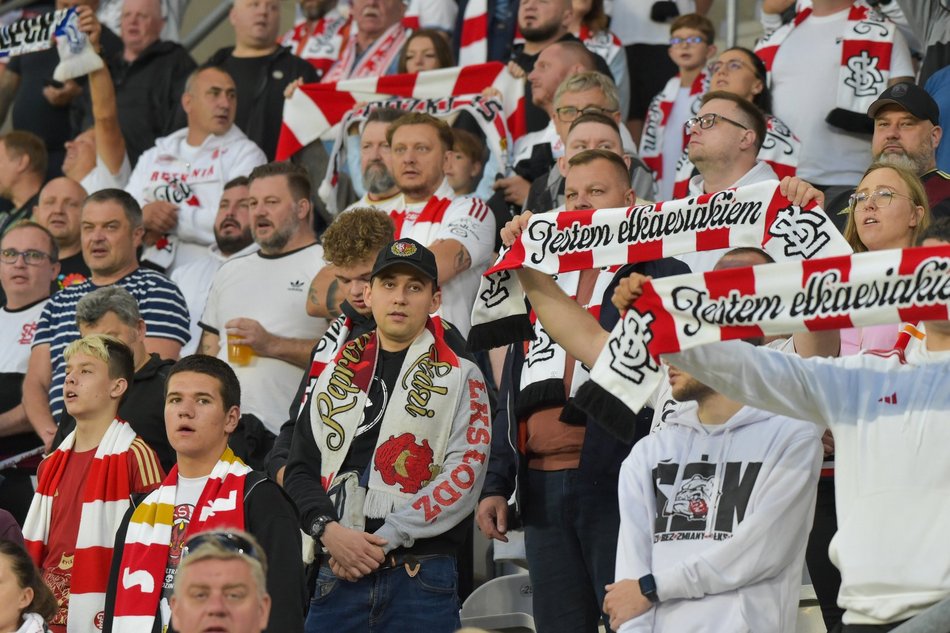 Kibice na meczu ŁKS Łódź z Polonią Bytom. Byłeś/aś tam? Odszukaj się w galerii!