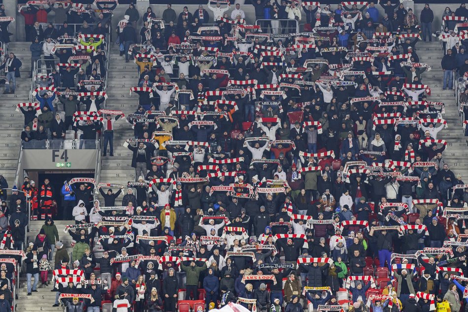 Kibice na meczu ŁKS Łódź z Legią Warszawa. Byłeś? Odszukaj się na trybunach!