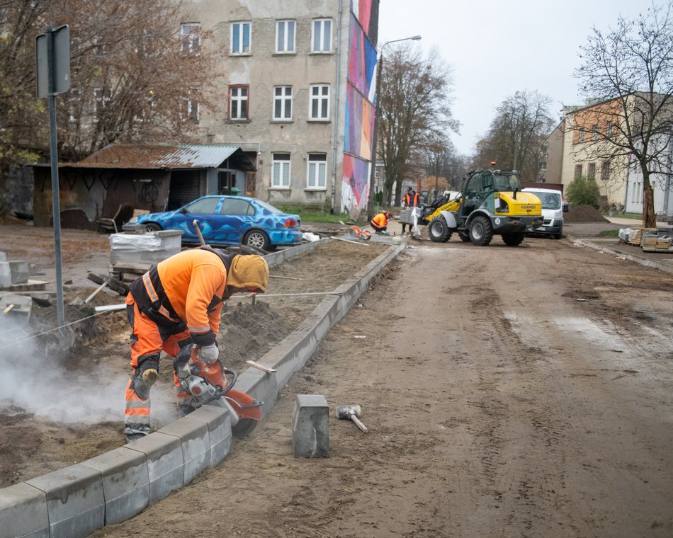 Łódź. Remont Podrzecznej, Wolborskiej i Majzela