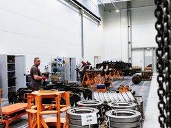 Zakład Techniki MPK Łódź na Helenówku od kulis