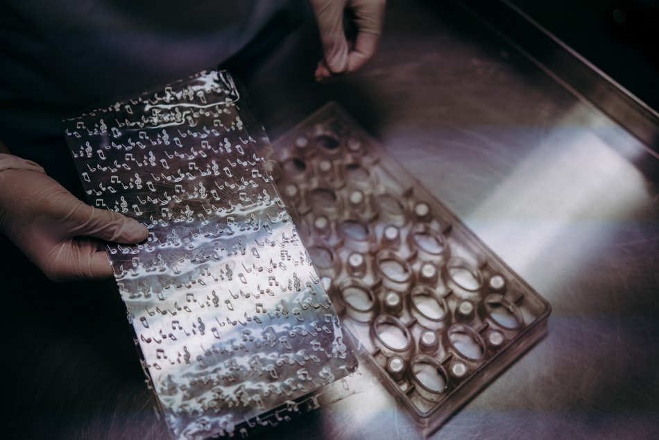 Praliny robione przez uczniów