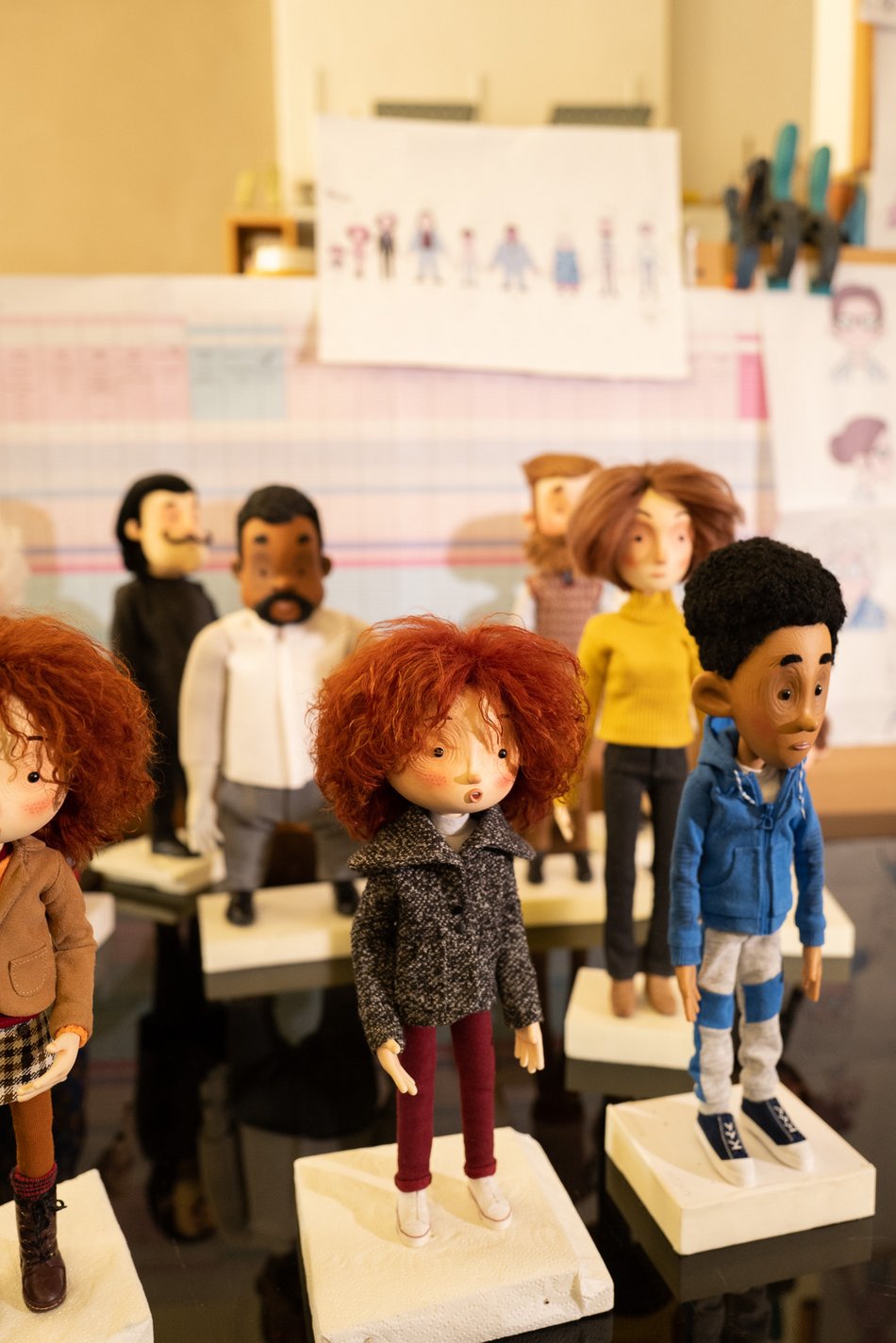 Łódzkie lalki do filmu „Lola i pianino hałasów” w reżyserii Augusto Zanovello