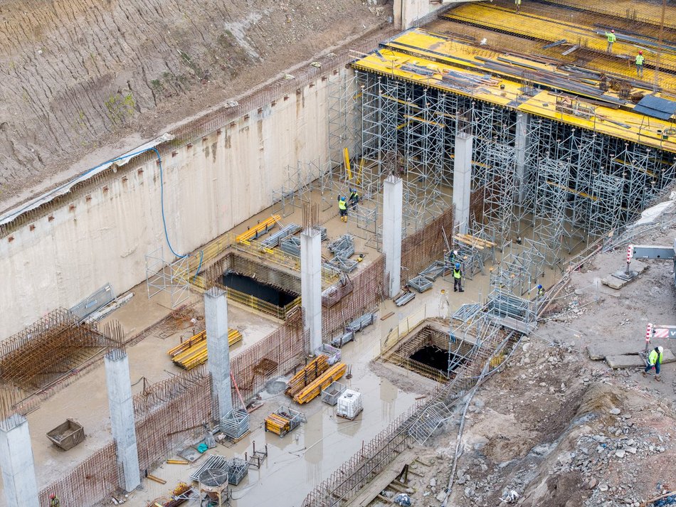 Tunel pod Łodzią. Budowa stacji Łódź Koziny nie zwalnia tempa