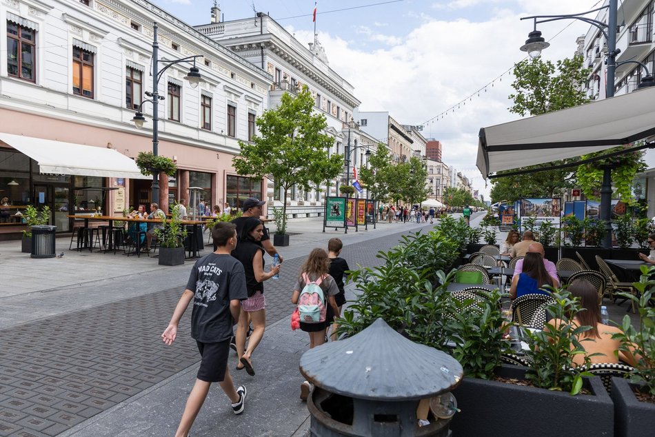 Łódź. Pierwszy sierpniowy weekend na Piotrkowskiej. Tłumy łodzian i turystów!