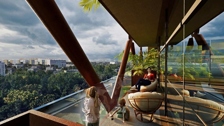 Łódź. Nowe mieszkania na Górnej? Ażurowa elewacja, ogrody na dachu i drzewa na tarasach