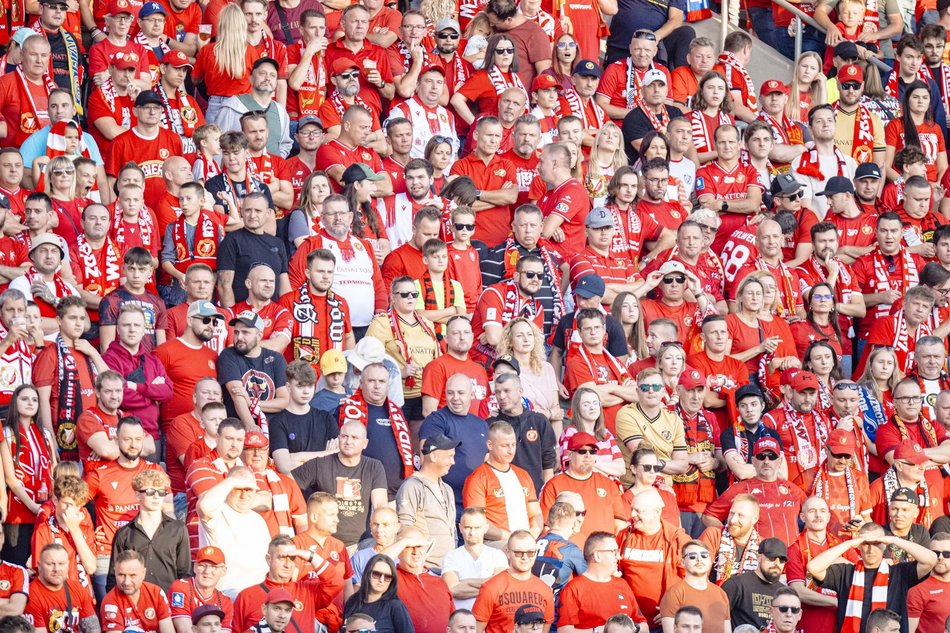 Kibice na meczu Widzew Łódź z Piastem Gliwice!