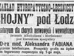 Łódź. Chojny w Łodzi leczniczym kurortem. Wiesz, że dawniej działał tam zakład hydropatii?
