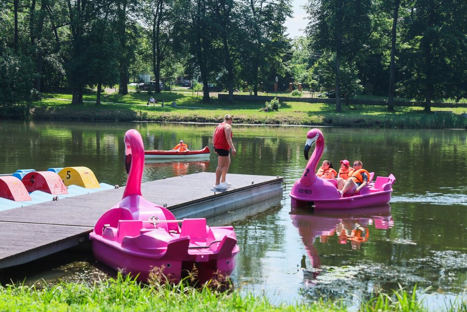Łódź. Park na Młynku w Łodzi
