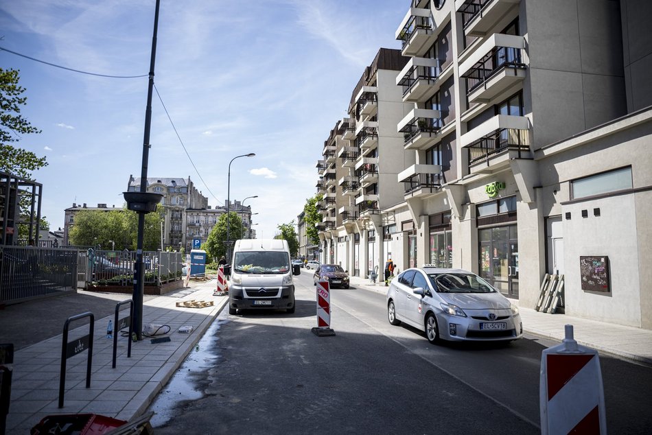 Remont Zamenhofa w Łodzi. Trwają ostatnie prace przed otwarciem ulicy