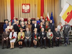 Uroczystość wręczenia medali z okazji długiego pożycia małżeńskiego