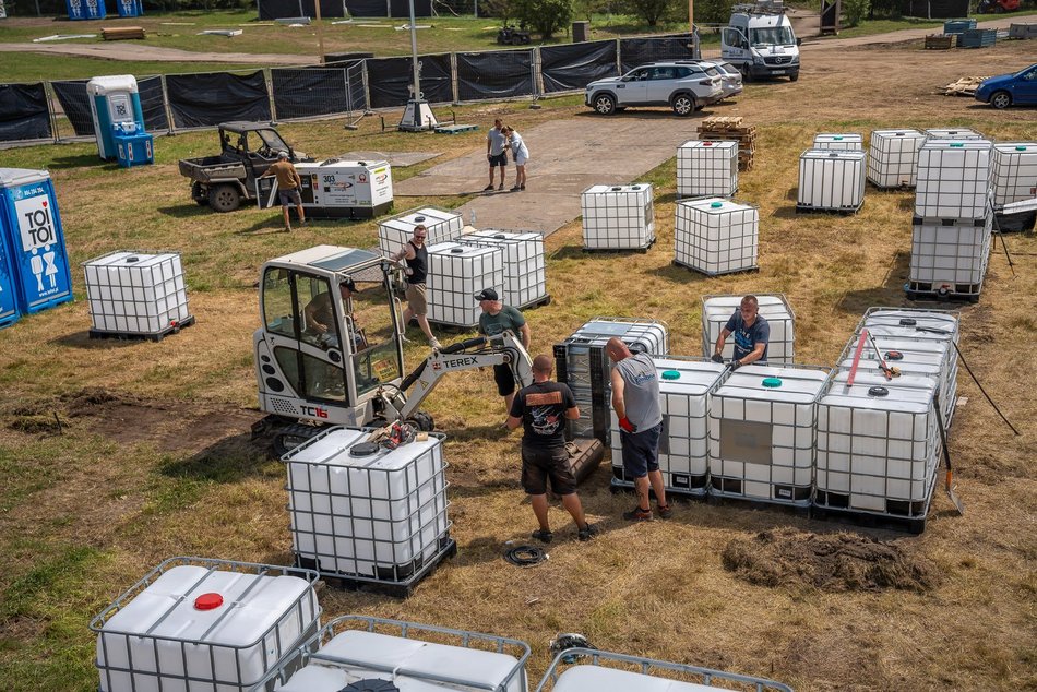 Łodź Summer Festival 2025. Zobacz, jak powstaje festiwalowe miasteczko