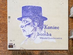 Nowy mural w Łodzi! Witold Gombrowicz uwieczniony na ścianie Centrum Biurowego ZENIT