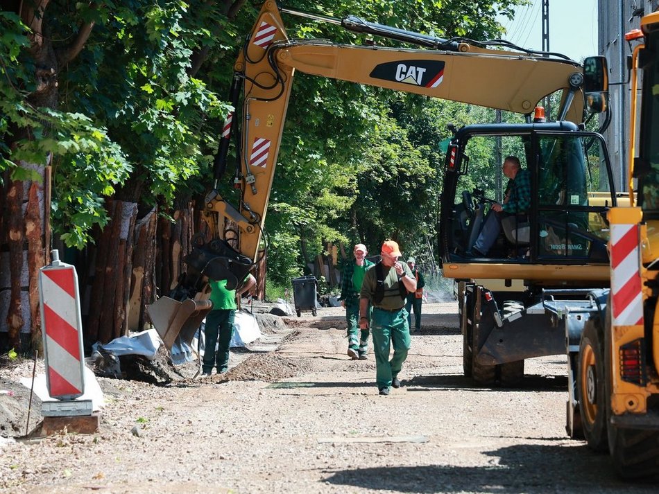 Łódź. Remont, zaślepka